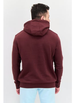 ESPRIT Men Graphic Print Long Sleeves Hoodies, Brown  - Image 3