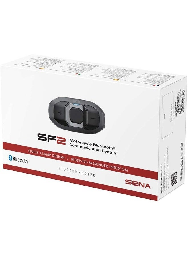 Sena SF2 Motorcycle Bluetooth Communication System with Dual Speakers - Image 2