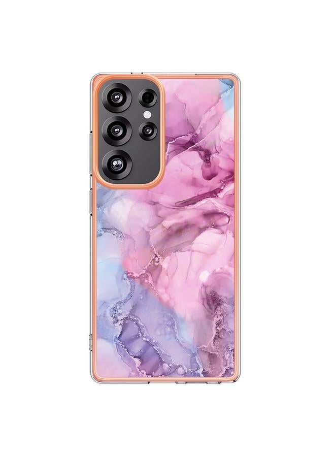 S-TOP Case For Samsung Galaxy S25 Ultra 5G Electroplating Marble Dual-side IMD Phone Case - Image 2