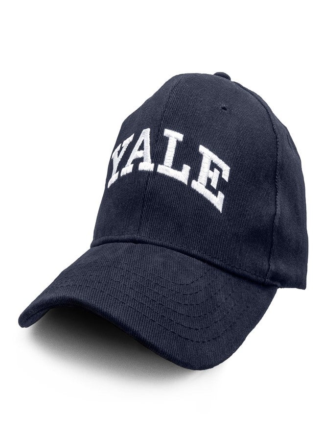 Tee Luv Yale Baseball Cap - Licensed Navy Blue Yale University Hat - Image 1