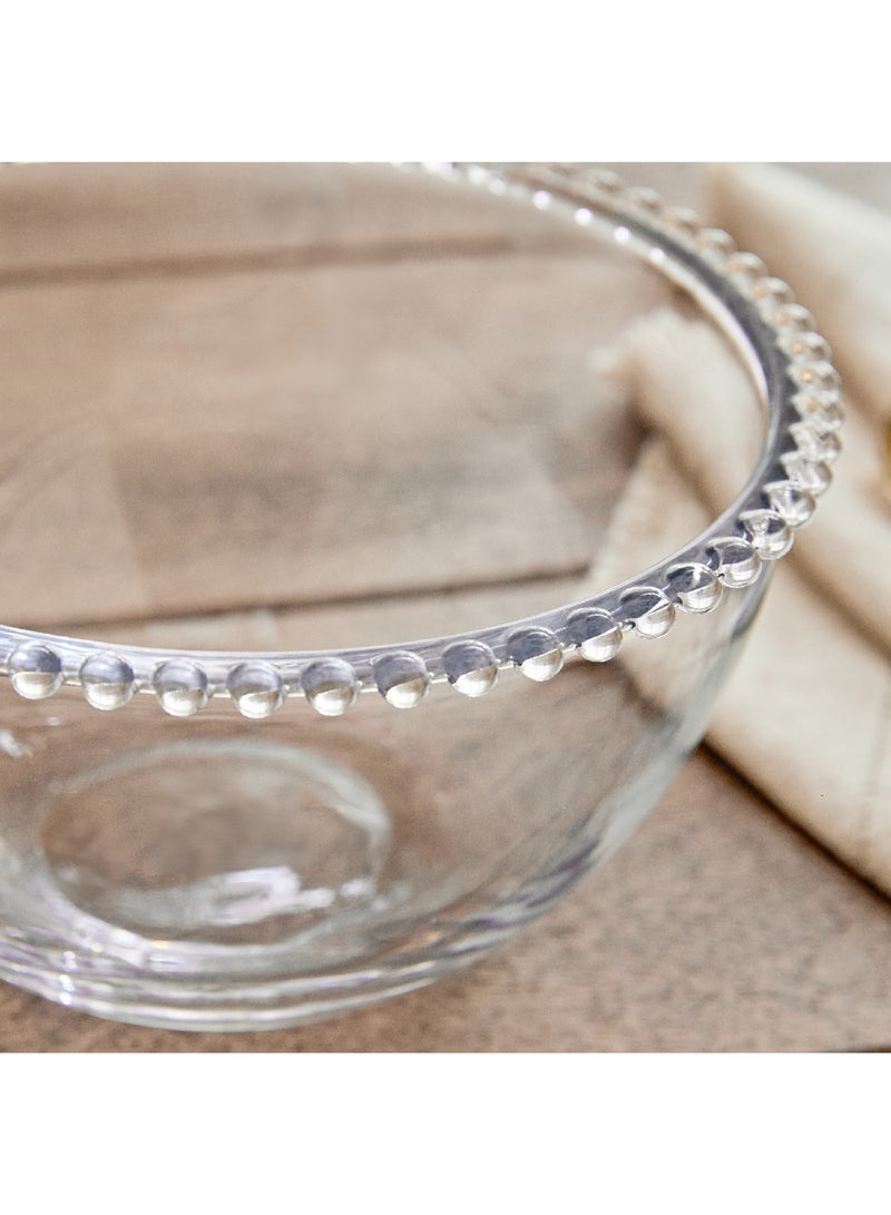 Home Box وعاء تقديم عميق مزين بخرز مريام 22 × 12.5 × 22 سم - Image 3