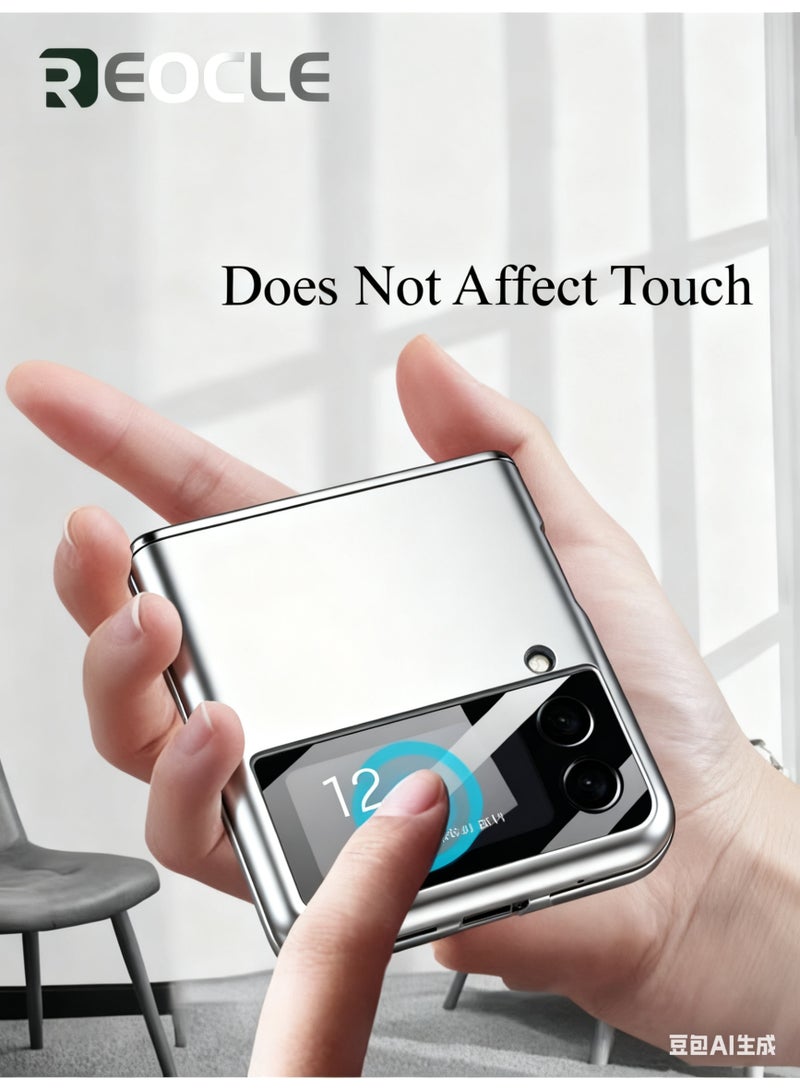 ريوكل جراب Samsung Galaxy Z Flip 3 مع حماية المفصلة وغطاء كامل ونحيف وغطاء شامل مضاد للصدمات لحماية مفتاح الصوت لهاتف Galaxy Z Flip 3 - Image 2