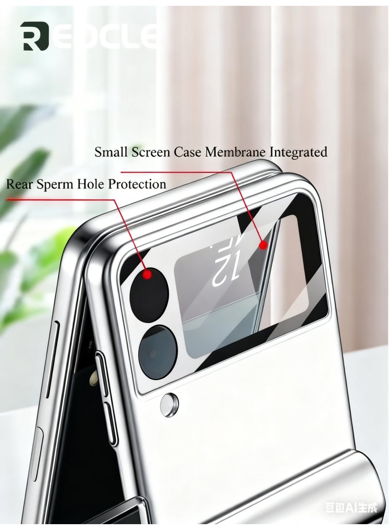 ريوكل جراب Samsung Galaxy Z Flip 3 مع حماية المفصلة وغطاء كامل ونحيف وغطاء شامل مضاد للصدمات لحماية مفتاح الصوت لهاتف Galaxy Z Flip 3 - Image 3