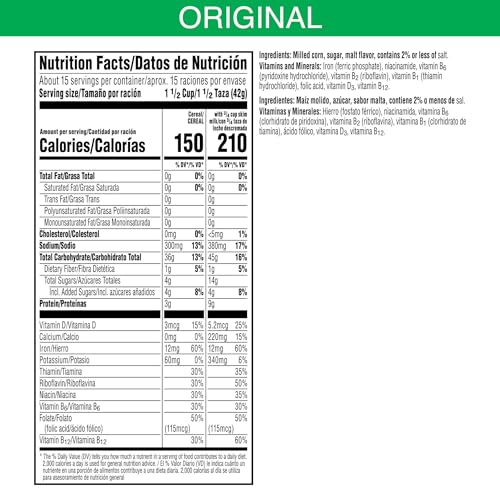 Kellogg's Corn Flakes Breakfast Cereal, Kids Cereal, Family Breakfast, Giant Size, Original, 24oz Box (1 Box) - Image 3