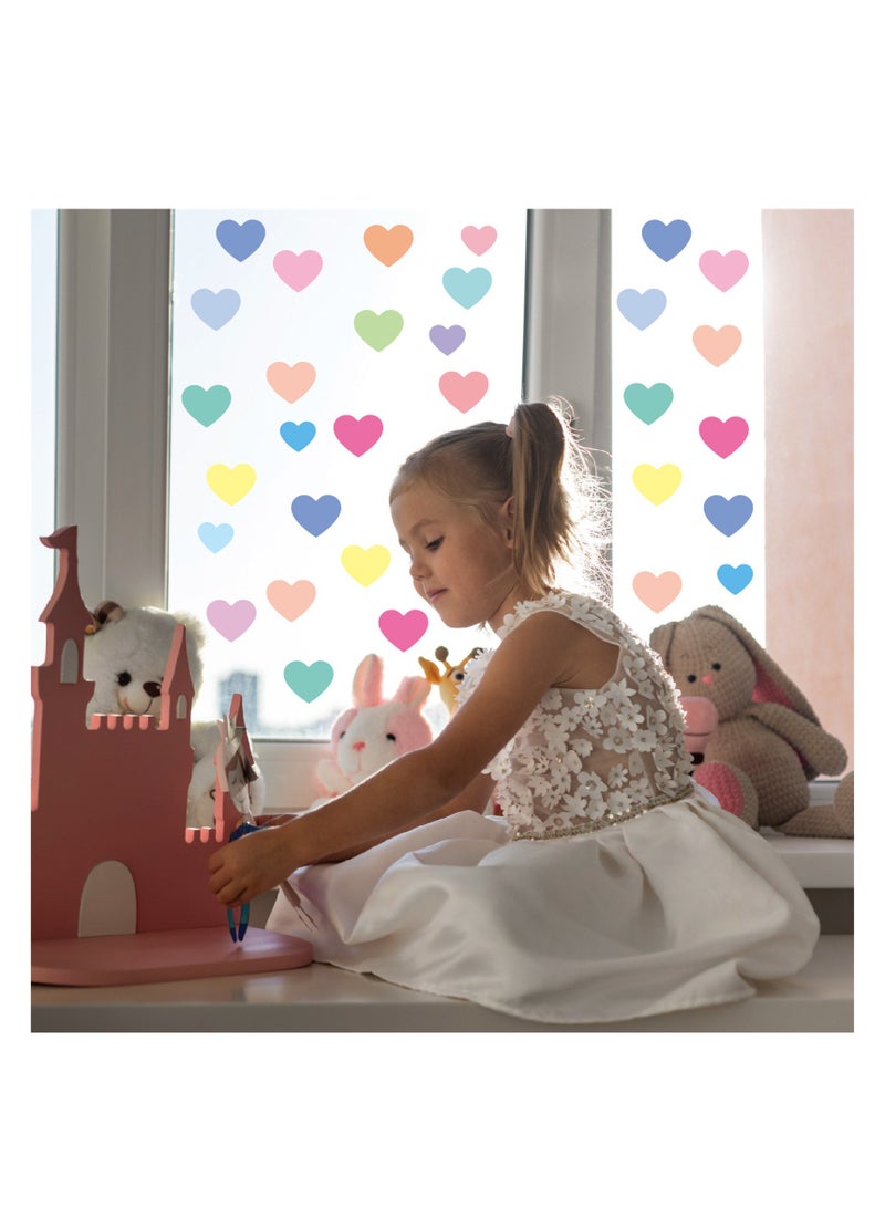 نوفولان ملصقات حائط ملونة من NOVOLAN على شكل قلب ونقطة، 10 أوراق، ملصقات حائط ملونة على شكل نقطة حب ذاتية اللصق لتزيين غرفة نوم الأطفال في رياض الأطفال، ملصقات حائط، أشكال تعليمية (حب) - Image 2