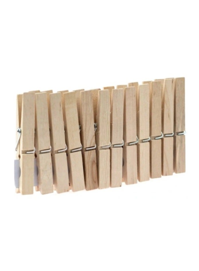 Tonkita Tonkita Wooden Pegs 12-Piece Set - Reliable and Versatile Laundry and Household Essentials  - Image 2