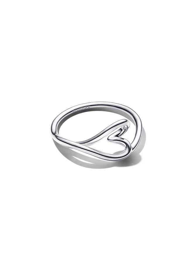PANDORA Organically Shaped Heart Small Ring - Image 2