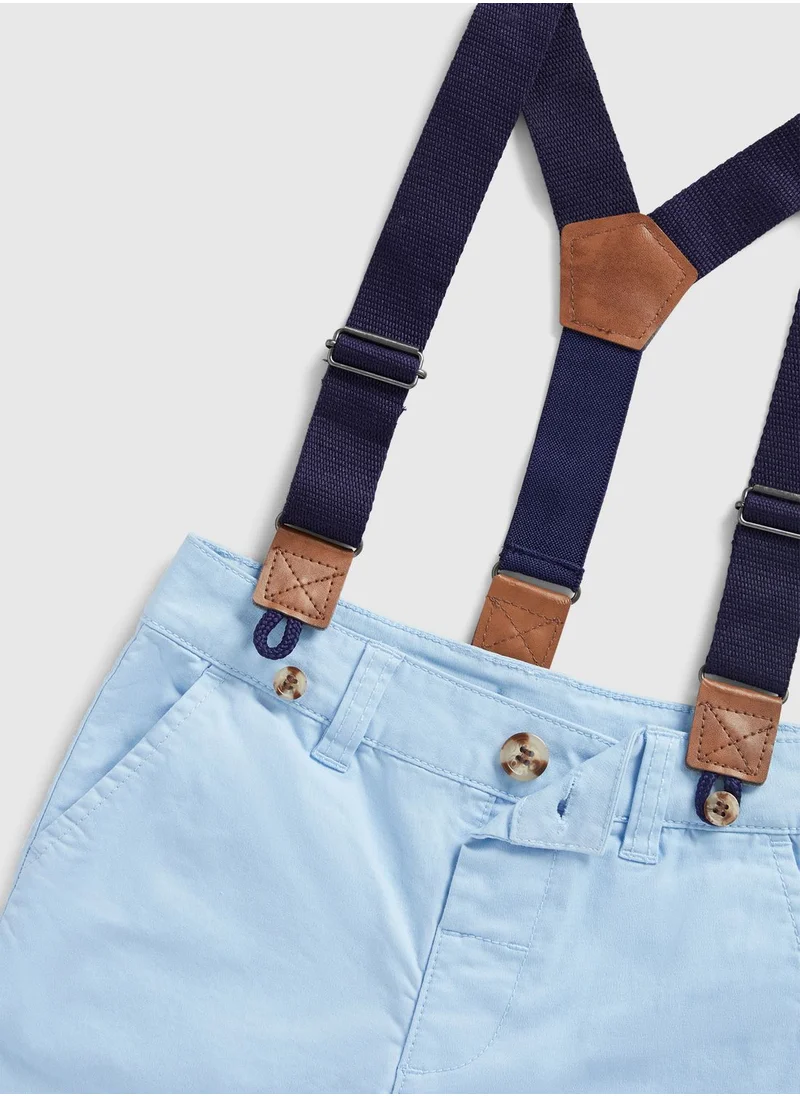 mothercare Shirt and Shorts with Braces