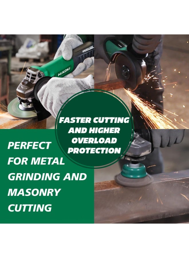 Hikoki 4-Inch Angle Grinder, 730W Powerful Motor, Slide Switch, 1.7kg Lightweight Design – Compact & Durable Cutting and Grinding Tool - Image 3