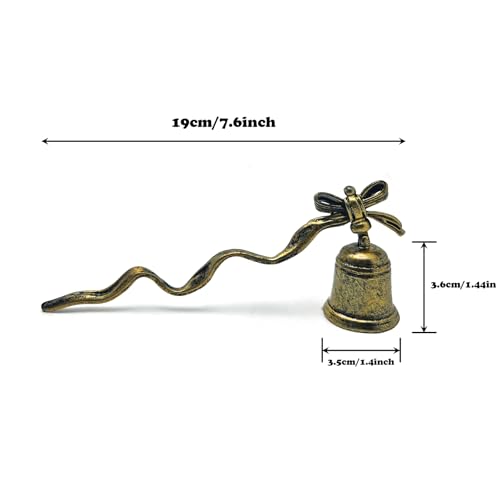 ZOOYOO Candle Snuffer,Vintage Candle Extinguisher Snuffers with Long Handle,Unique Candle Tool for Putting Out Extinguishing Candle Wick Flame Safely - Image 2