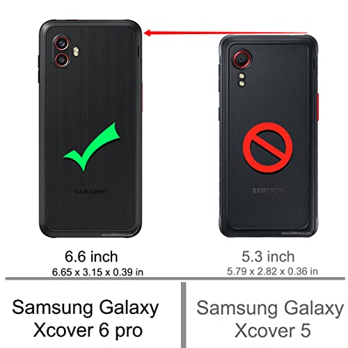 Osophter for Samsung Galaxy Xcover 6 Case with 2 Screen Protectors, Shock-Absorption Flexible TPU Rubber Protective Cell Phone Cover(Red) - Image 2