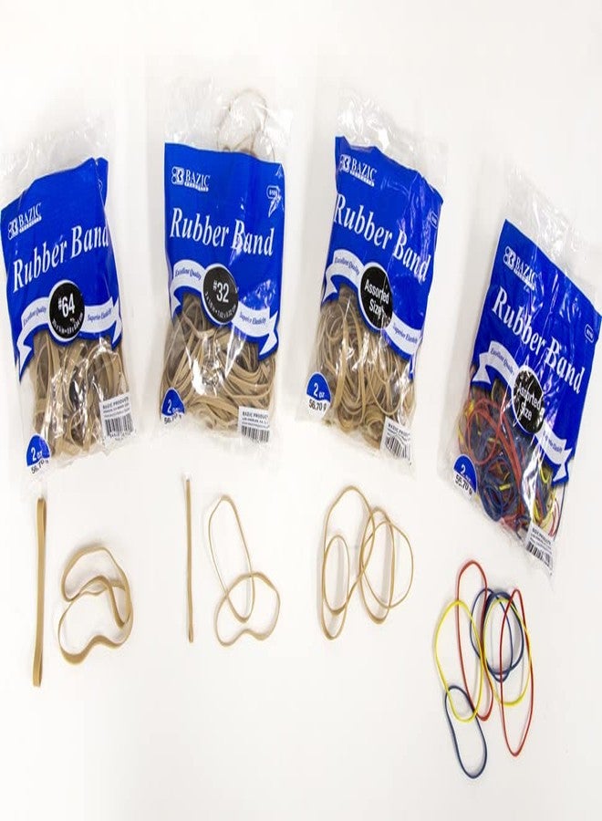 Bazic Products BAZIC 2 Oz./56.70g Assorted Sizes and Colors Rubber Bands (6110-36) - Image 5
