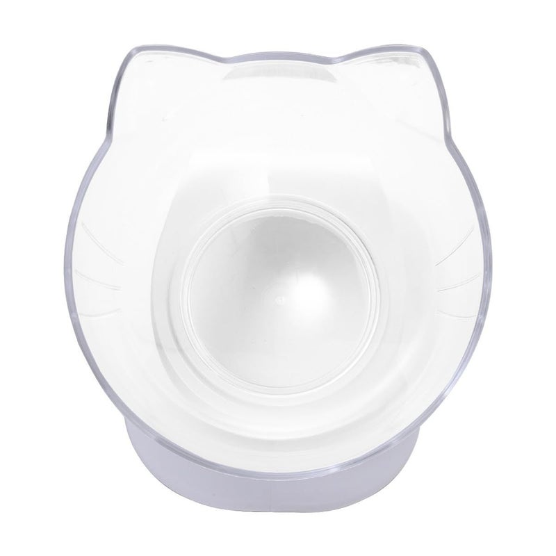 Plastic Cat Drinking Bowl Tilted Neck Whisker Friendly Pet Food Feeder - Image 2