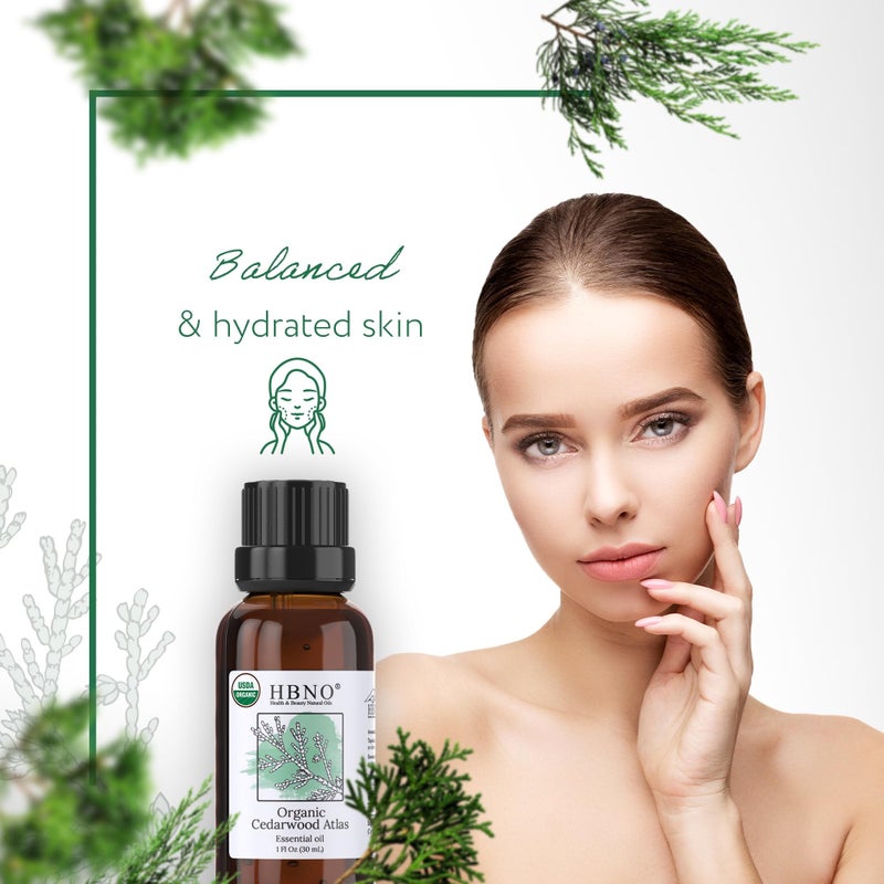 HBNO California Bottled Organic Cedarwood Essential Oil 1 fl oz (30ml) - USDA Certified Organic Cedarwood Essential Oil for Aromatherapy, Soap Making, DIY, Fragrances, Diffuser - Image 5