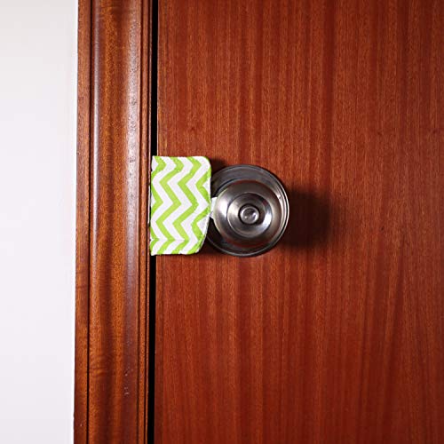 ICObuty Door Silencer Door Jammer Door Closer Cushion Nursery Door Silencer Door Latch Cover 3 Pack for Noise Reducing Quiet Doors Baby Toddler Safety 3.25 x 5.5 Inch (New Navy Blue) - Image 4