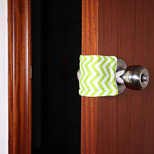 ICObuty Door Silencer Door Jammer Door Closer Cushion Nursery Door Silencer Door Latch Cover 3 Pack for Noise Reducing Quiet Doors Baby Toddler Safety 3.25 x 5.5 Inch (New Navy Blue) - Image 3