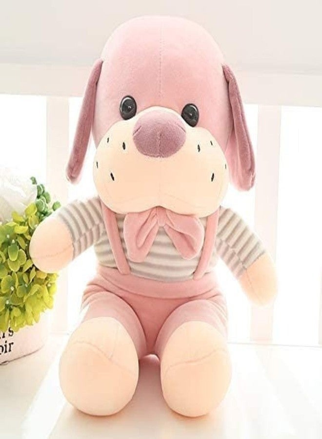 Tickles Cute Puppy Dog Soft Stuffed Plush Animal Toy for Kids Boys & Girls Birthday Gift (Color: Pink Size: 30 cm) - Image 2