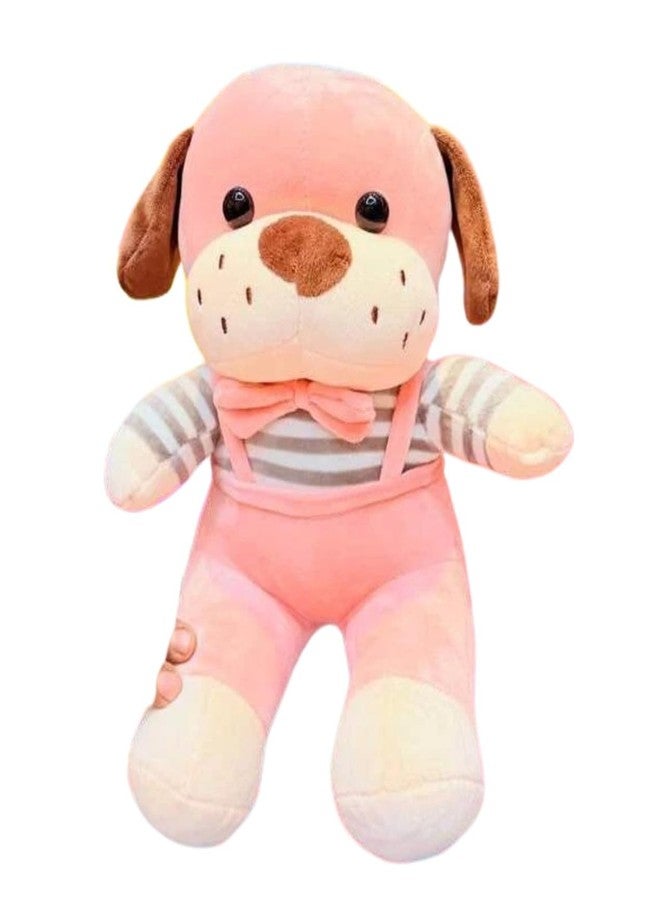 Tickles Cute Puppy Dog Soft Stuffed Plush Animal Toy for Kids Boys & Girls Birthday Gift (Color: Pink Size: 30 cm) - Image 3