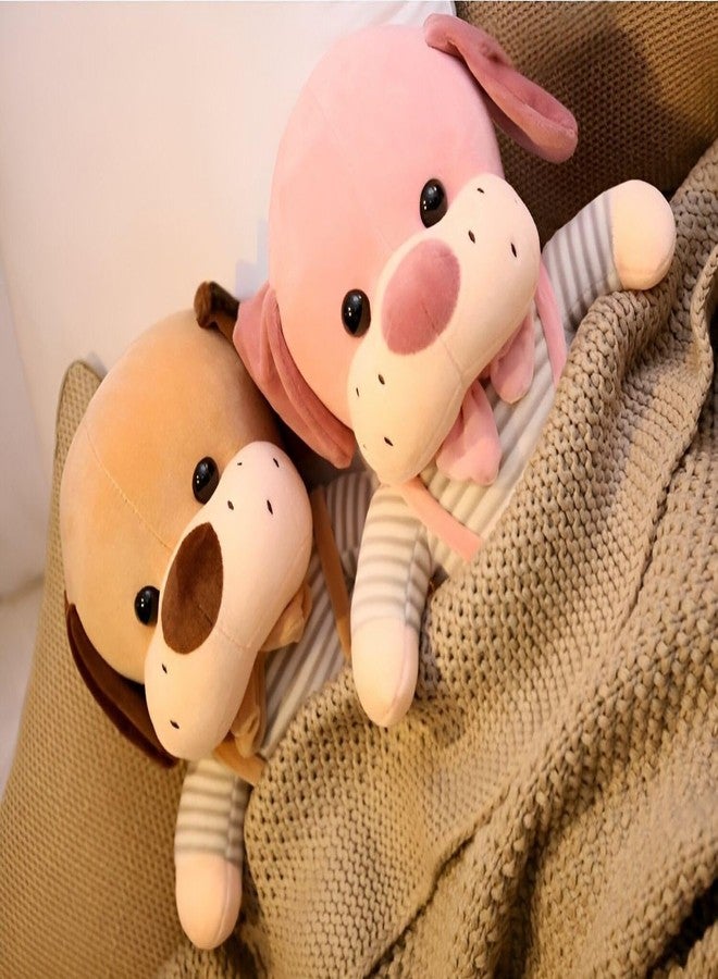 Tickles Cute Puppy Dog Soft Stuffed Plush Animal Toy for Kids Boys & Girls Birthday Gift (Color: Pink Size: 30 cm) - Image 5