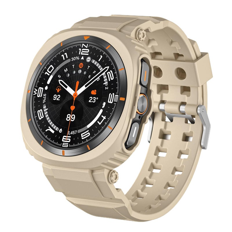 Gold Smartwatch Band Compatible with Samsung Galaxy Watch 8 with Adjustable Fit Replacement Strap for Daily Wear - Image 1
