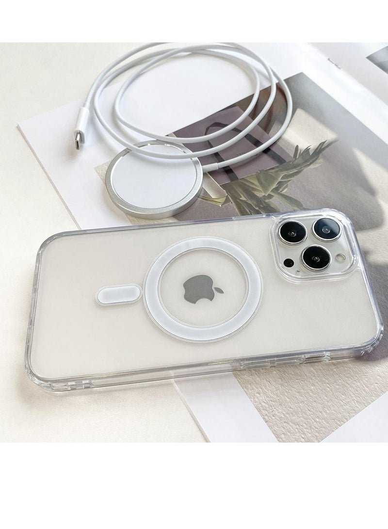 ELTRAZONE Iphone 15 Pro Max Clear Case Magsafe Compatible Shockproof - Image 2
