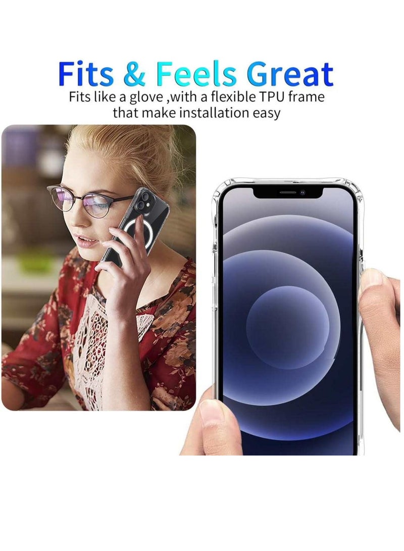 ELTRAZONE Iphone 15 Pro Max Clear Case Magsafe Compatible Shockproof - Image 5