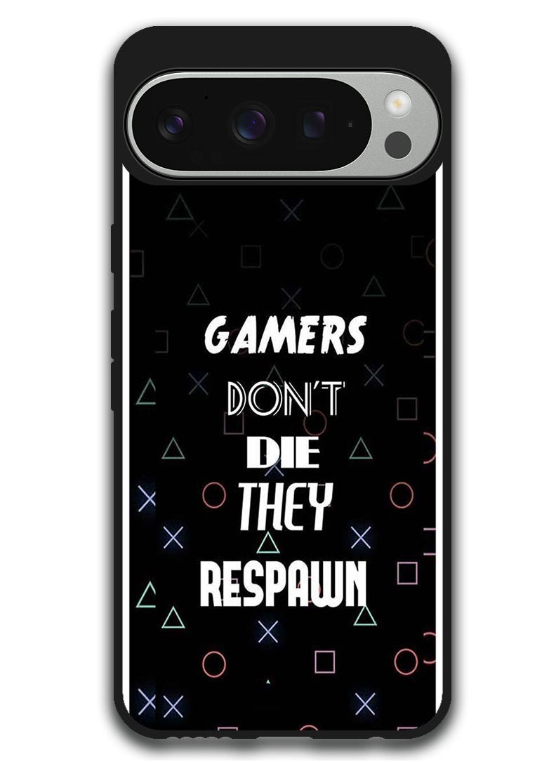 Theodor - Protective Case Anti Scratch Shock Proof Bumper Cover For Google Pixel 9 Pro Gamers Dont Die - Image 1
