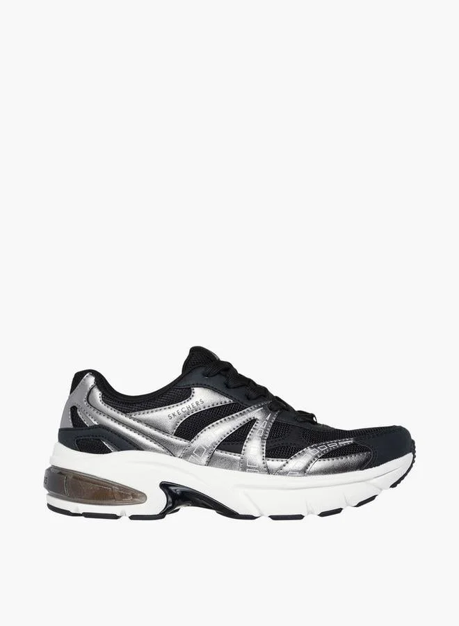 Women SKECHERS SHADOW Panelled Lace-Up Sports Shoes