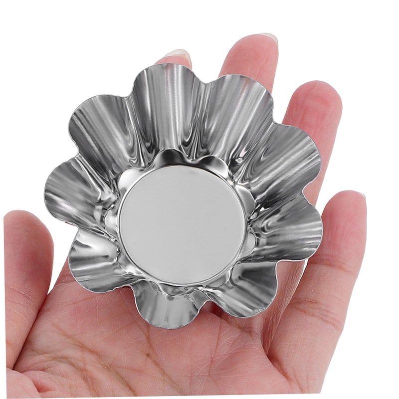 Stainless Steel Non Stick Fluted Tart Muffin Baking Mold Set 12 Pcs for Parties - Image 5