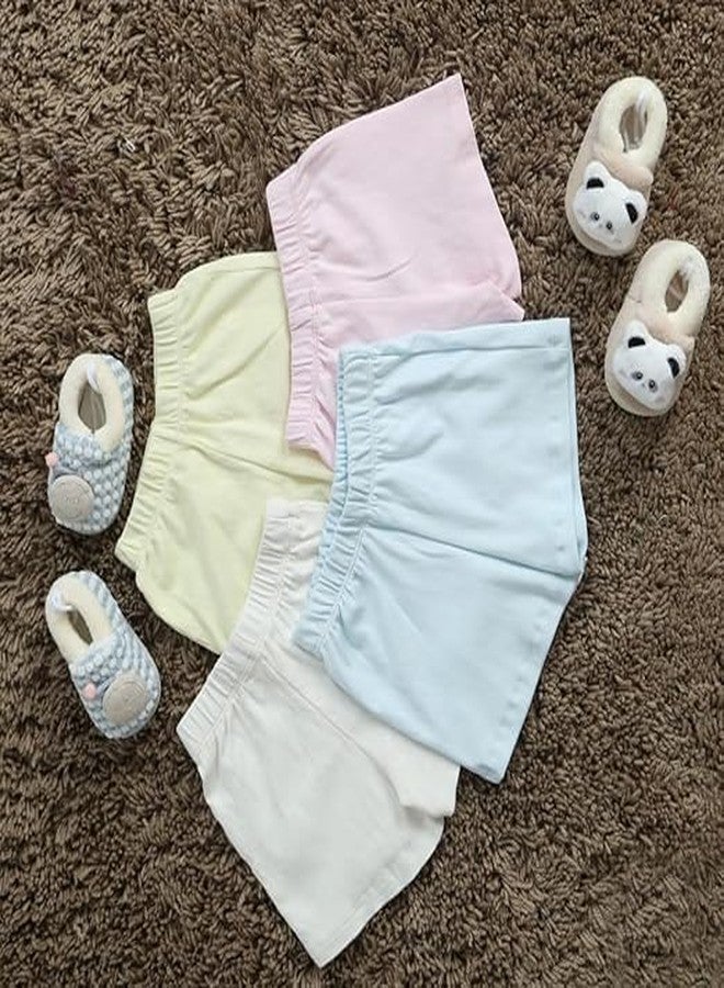 Coocuddle Organic Cotton Baby Boys & Girls Shorts Pants | Regular Fit | Multicolor Cotton Shorts for Baby Set of 4 (Baby, Multicolor, 18-24 Months) - Image 2
