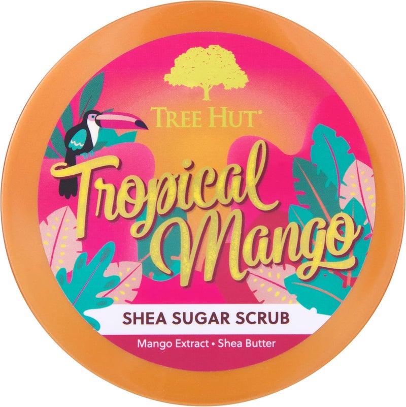 Tree Hut Shea Sugar Scrub, Tropical Mango, 18 Ounce - Image 2