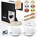 medoga Play Kitchen Accessories Kids Wooden Coffee Maker Toy Espresso Machine Toddler Toy Kitchen Sets for Girls and Boys Coffee Maker Black - Image 3