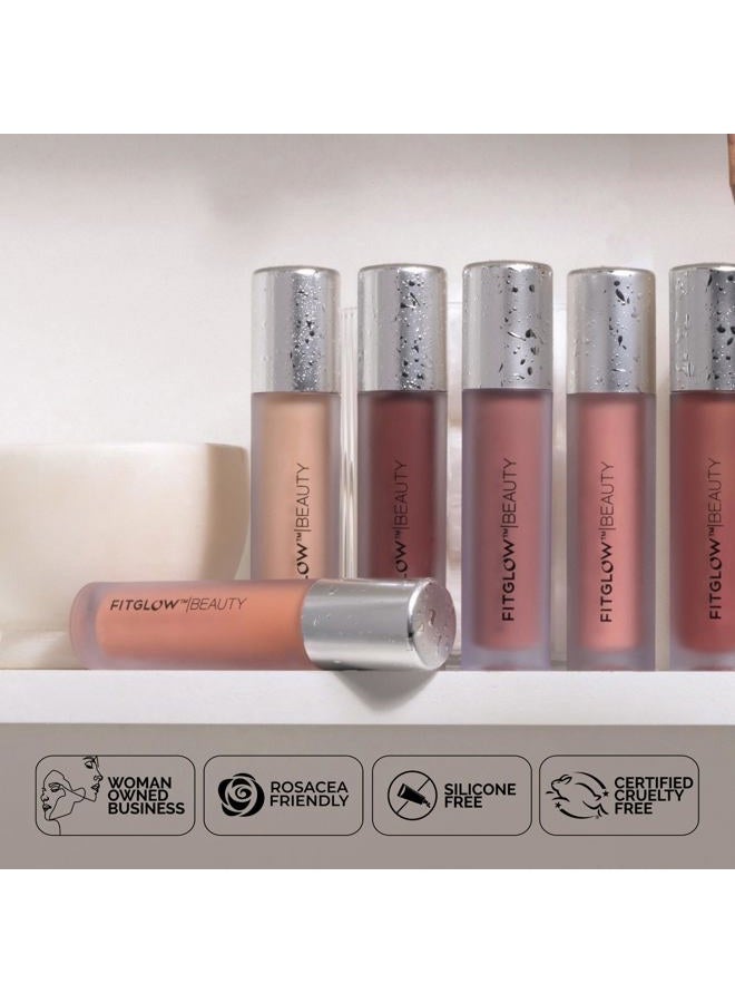 Fitglow Beauty - Lip Color Serum | Vegan, Woman-Owned Clean Beauty (Be - Soft Warm Nude) - Image 5