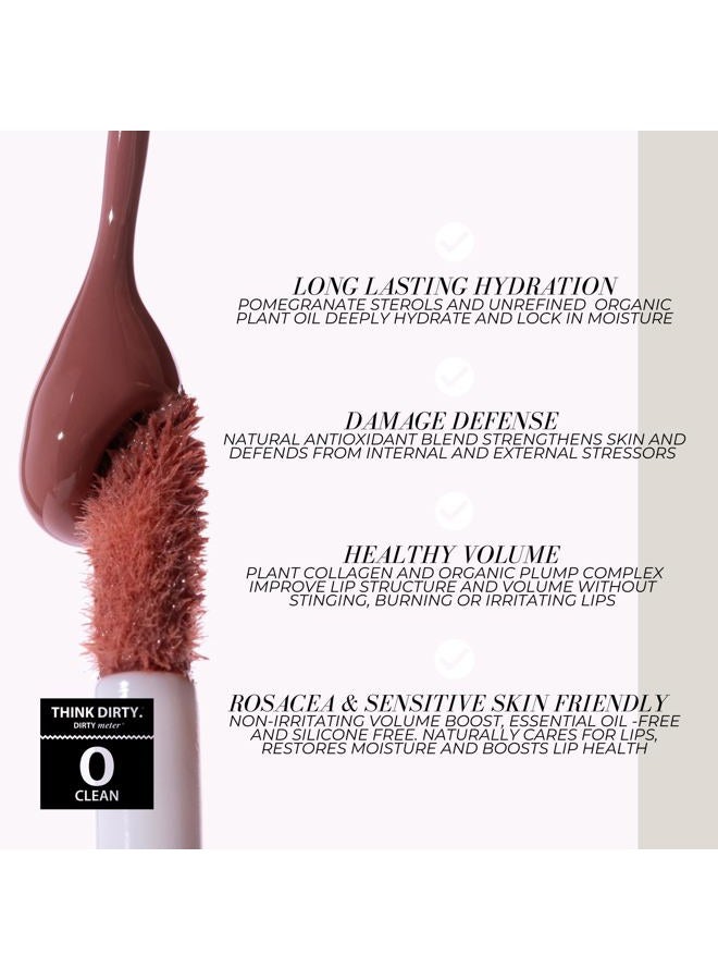 Fitglow Beauty - Lip Color Serum | Vegan, Woman-Owned Clean Beauty (Be - Soft Warm Nude) - Image 3