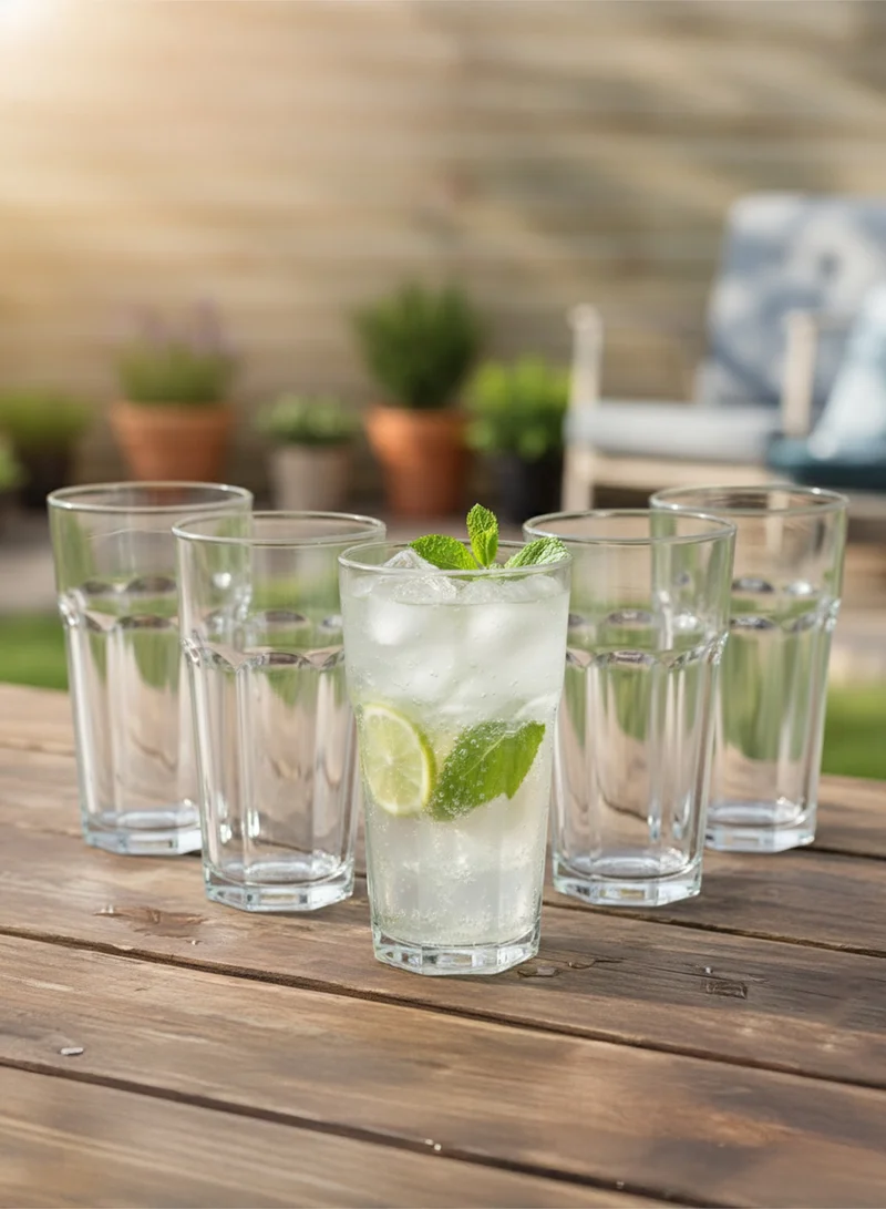 Cuisine Art Stackble Glass, 345ml, Transparent, 6 Pieces