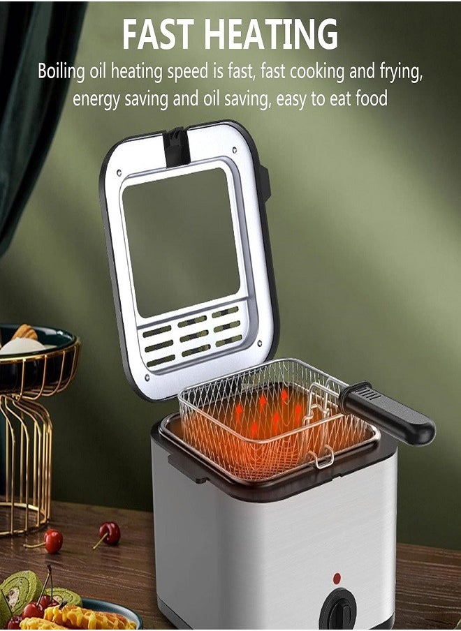 Generic - 2.5 Liter French Fries Machine, Electric Deep Fryer with Baskets, Timer Control Adjustable Temperature, Removable Basket and easy to clean, For Frying Chicken, French Fries and Fish - Image 1