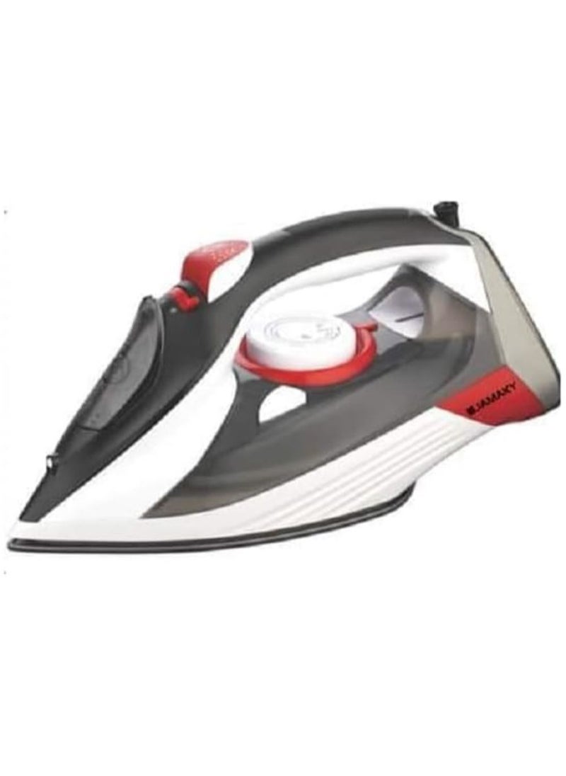 JAMAKY Italy Jamaki 3000W Steam Iron Non-Stick Ceramic Soleplate with Self-Cleaning and Temperature Control - JMK1010  - Image 1