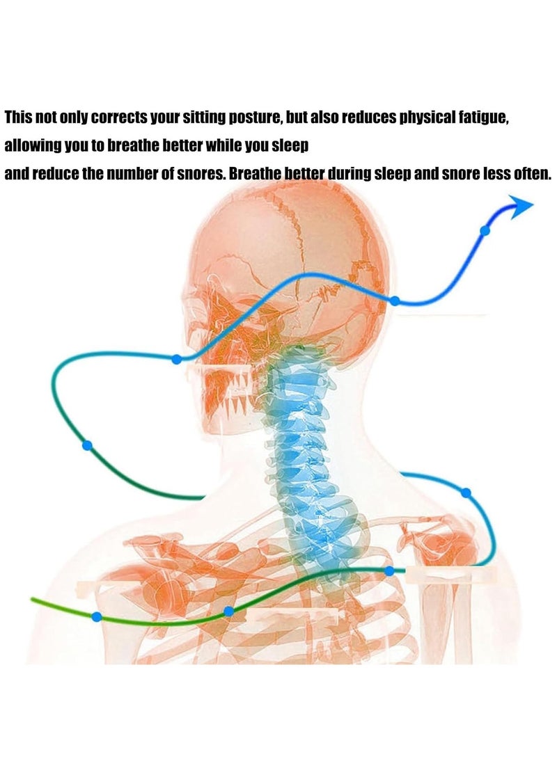 Cervicorrect Neck Brace for Snoring Relief 2024 Upgrade Soft Foam Cervical Collar Neck Pain Support for Men and Women Black - Image 5