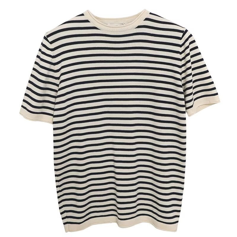 New Short-Sleeved T-Shirt Men'S Summer Korean-Style Trendy Simple Half-Sleeved Top Hong Kong-Style Loose Casual Trendy Brand T-Shirt - Image 4