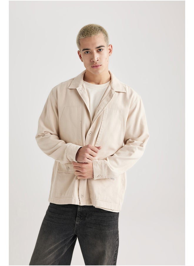 DeFacto - Man Relax Fit Woven Long Sleeve Shirt - Image 1