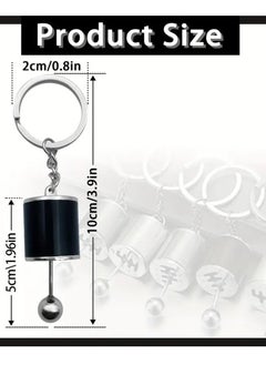 HaHaHai Manual Gearbox Keychain, Mini Gear Shift Stick Keyring, Cool Car Gear Shifter Keychain, Car Key Accessories (black)  - Image 2