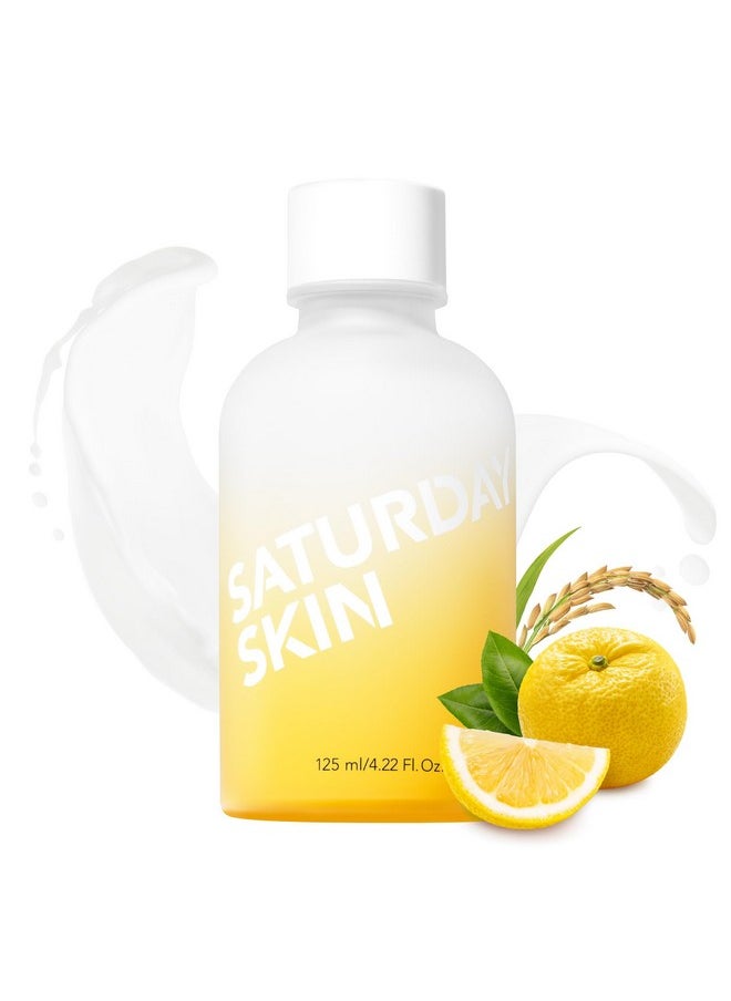 saturday skin Saturday Skin Yuzu Vitamin C Bright Toner for Dryness Dullness Face Brightening Hydrate Tone Glow Niacinamide Smooth Skin Facial Water Korean Skincare Ideal for All Skin Type  - Image 1