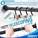 XIQIYY Small Tension Curtain Rod 1832 Inch Spring Tension Rod Short Shower Curtain Rod No Drilling Adjustable Black Shower RodHeavy Duty - Image 2