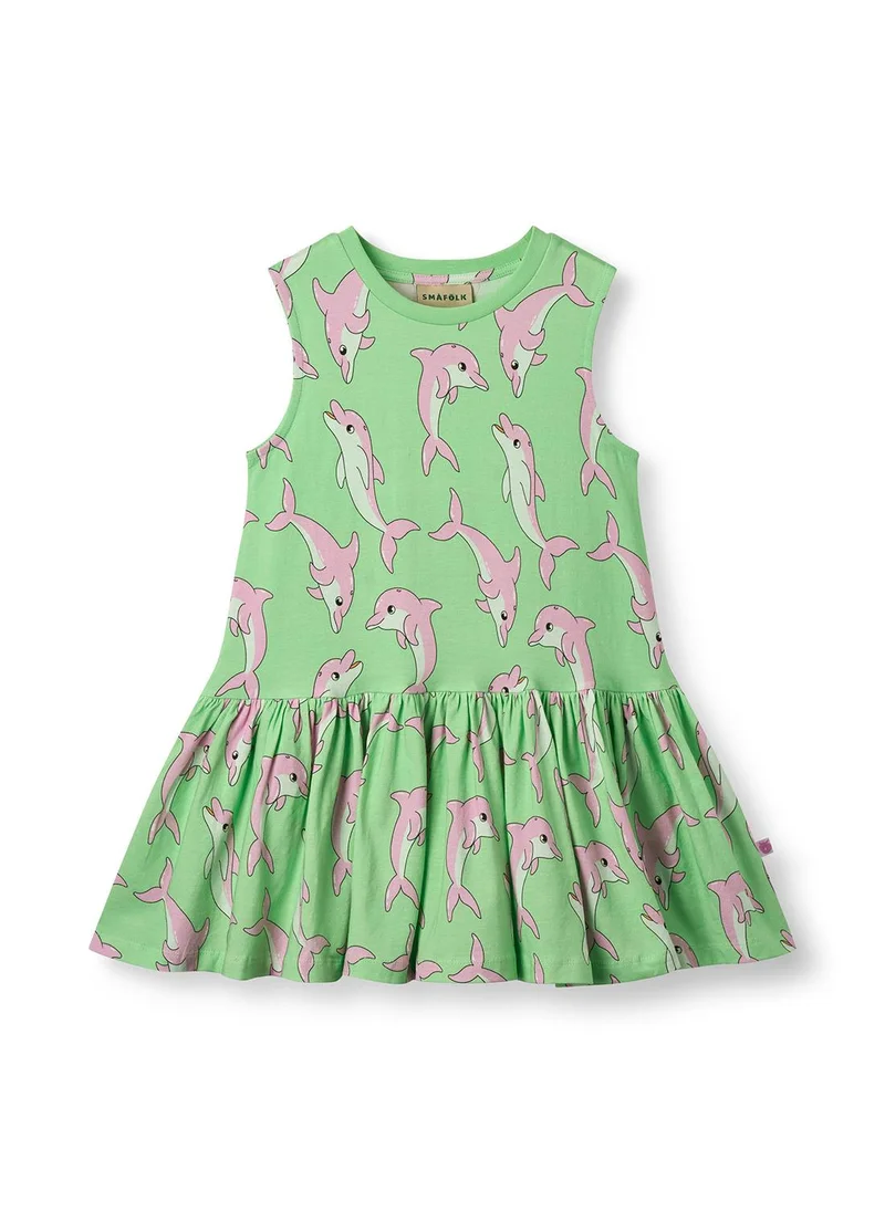 سموفولك Sleeveless dress with dolphins