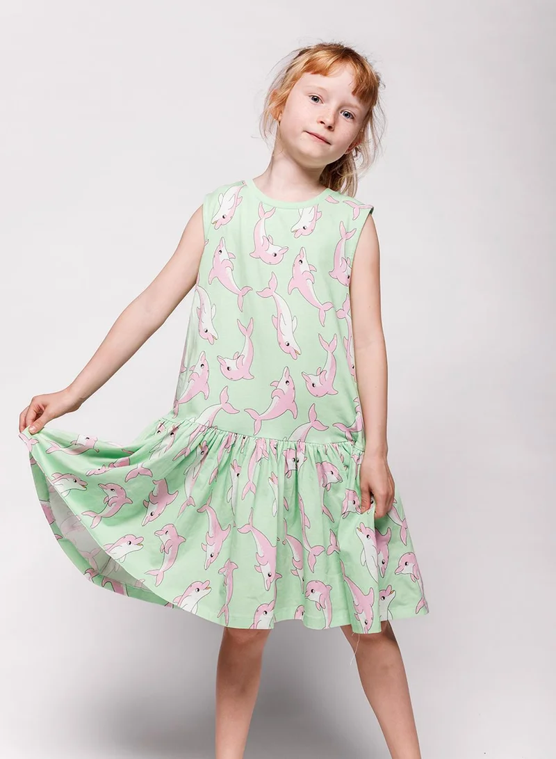 Småfolk Printed Sleeveless Dress