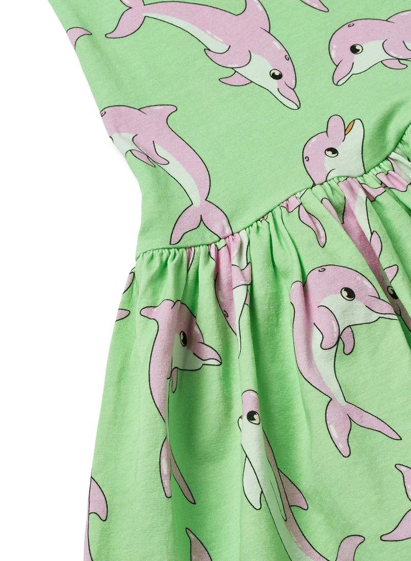 Småfolk Printed Sleeveless Dress