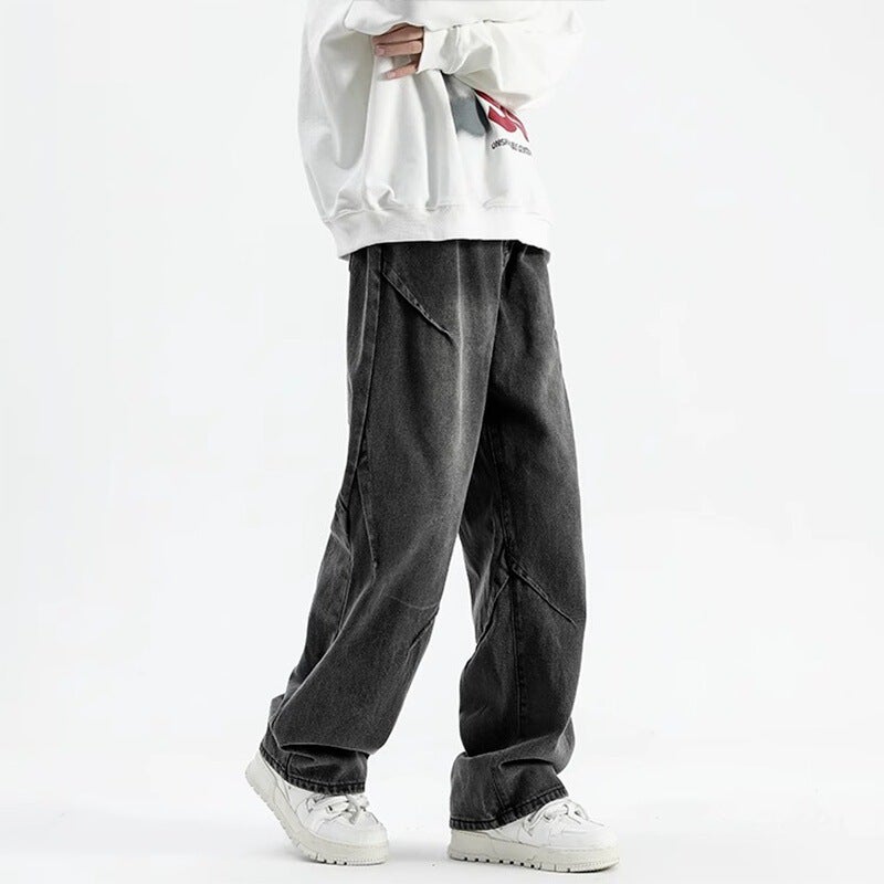 Unisex Classic Denim Jeans Loose Fit Daily Outdoor Wear - Image 2