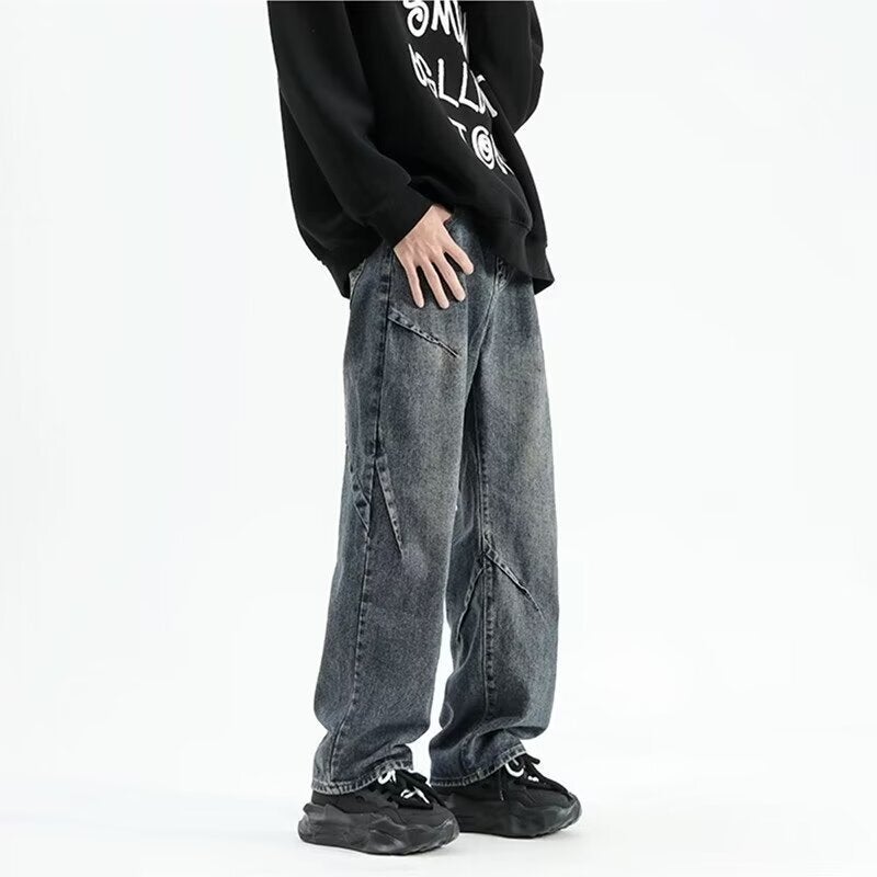 Unisex Classic Denim Jeans Loose Fit Daily Outdoor Wear - Image 4