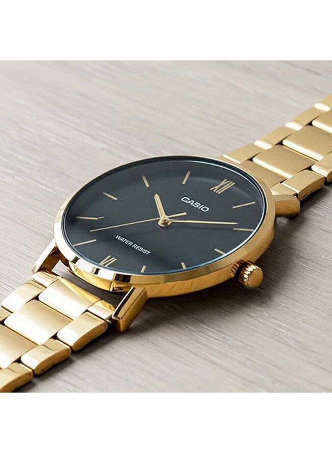 CASIO Unisex Stainless Steel Analog Wrist Watch LTP-VT01G-1BUDF - 34 mm - Gold - Image 5