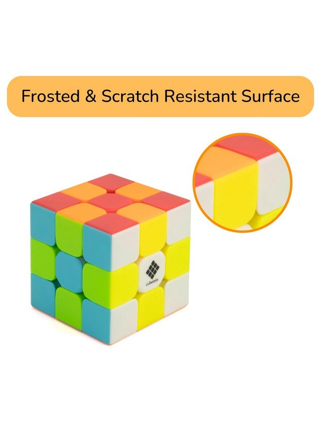 Cubelelo - Drift Warrior 3X3 Stickerless Cube | Beginner Speedcube For Kids & Adults | Magic Speedy Stress Buster Brainstorming Puzzle (Multicolor) | Durable And Smooth Cube With Anti-Pop Design - Image 1